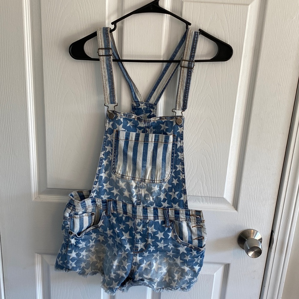 Star Spangled Denim Overalls